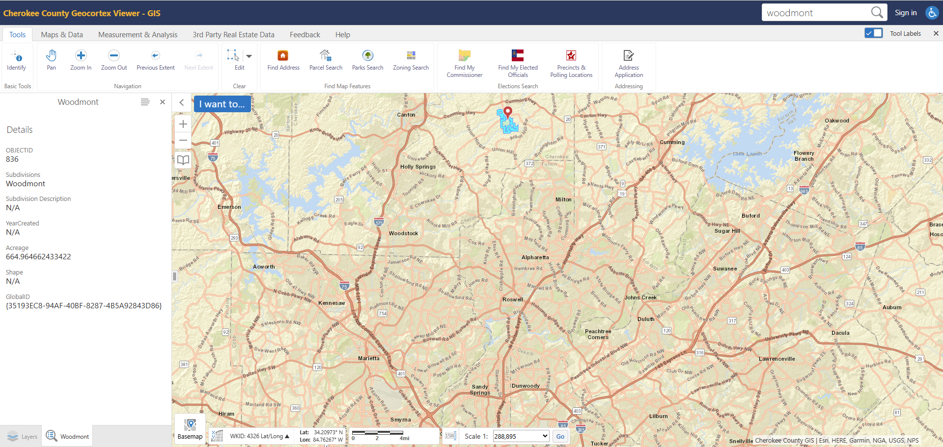 Woodmont Golf & Country Club Location Map