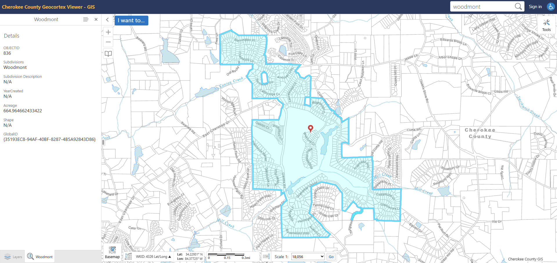 Woodmont Golf & Country Club Zoom Map